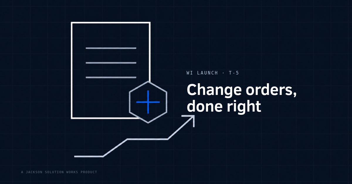 Document with a plus-badge and upward arrow, representing a Wisconsin change order running total